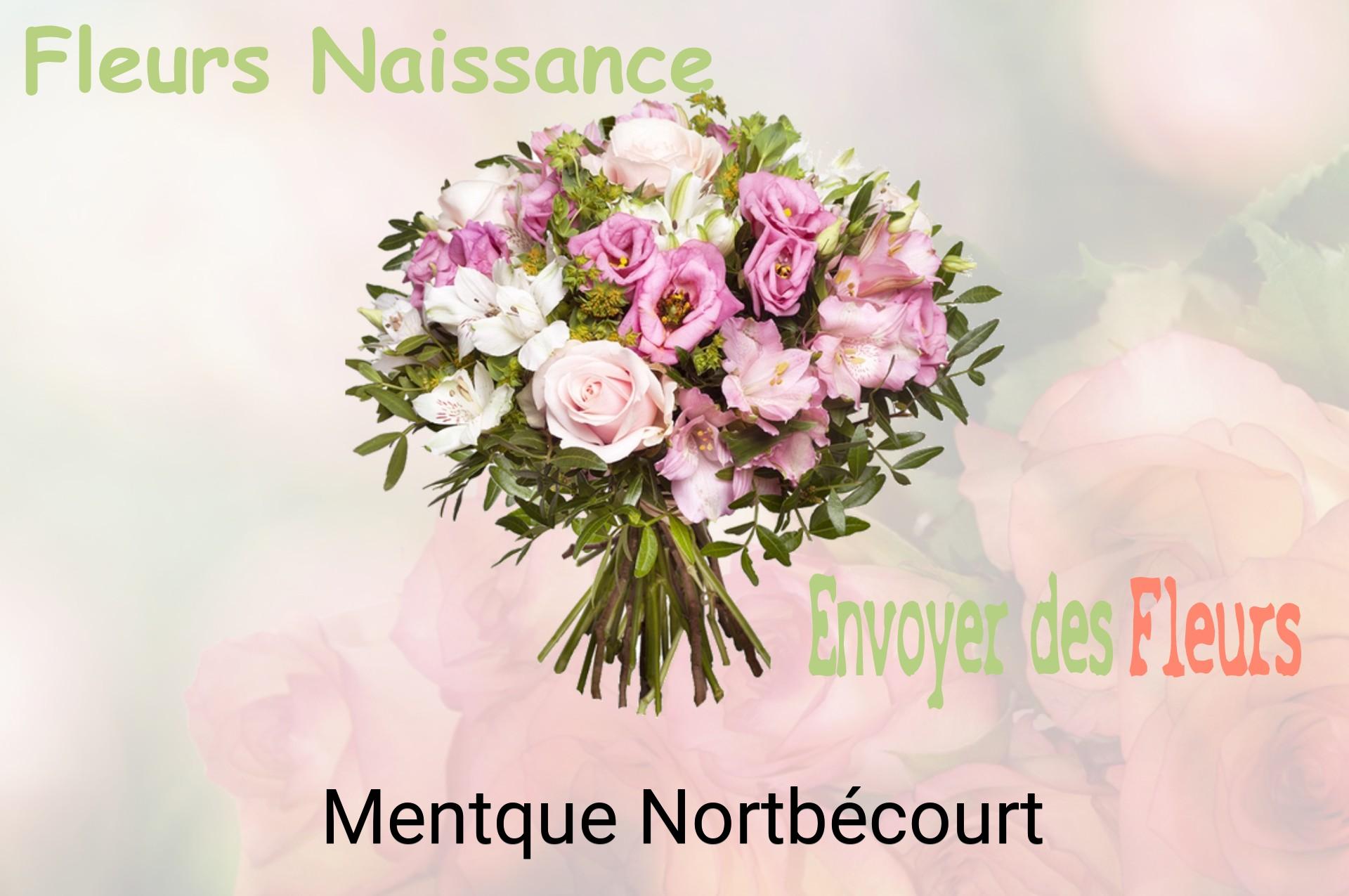 Bouquet de fleurs de naissance livré à Mentque-Nortbécourt